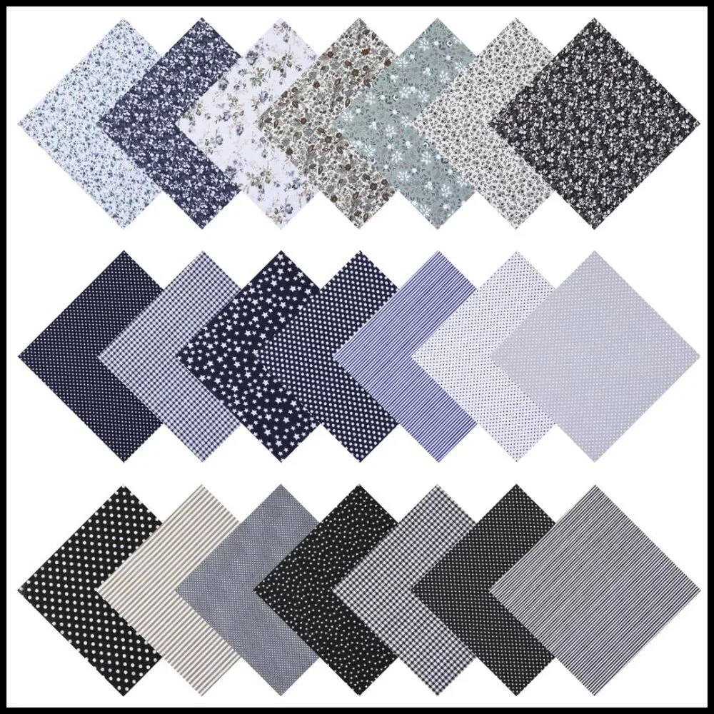 Vintage Cotton Fabric Squares Pre-Cut Quilting Sewing DIY Craft Patchwork